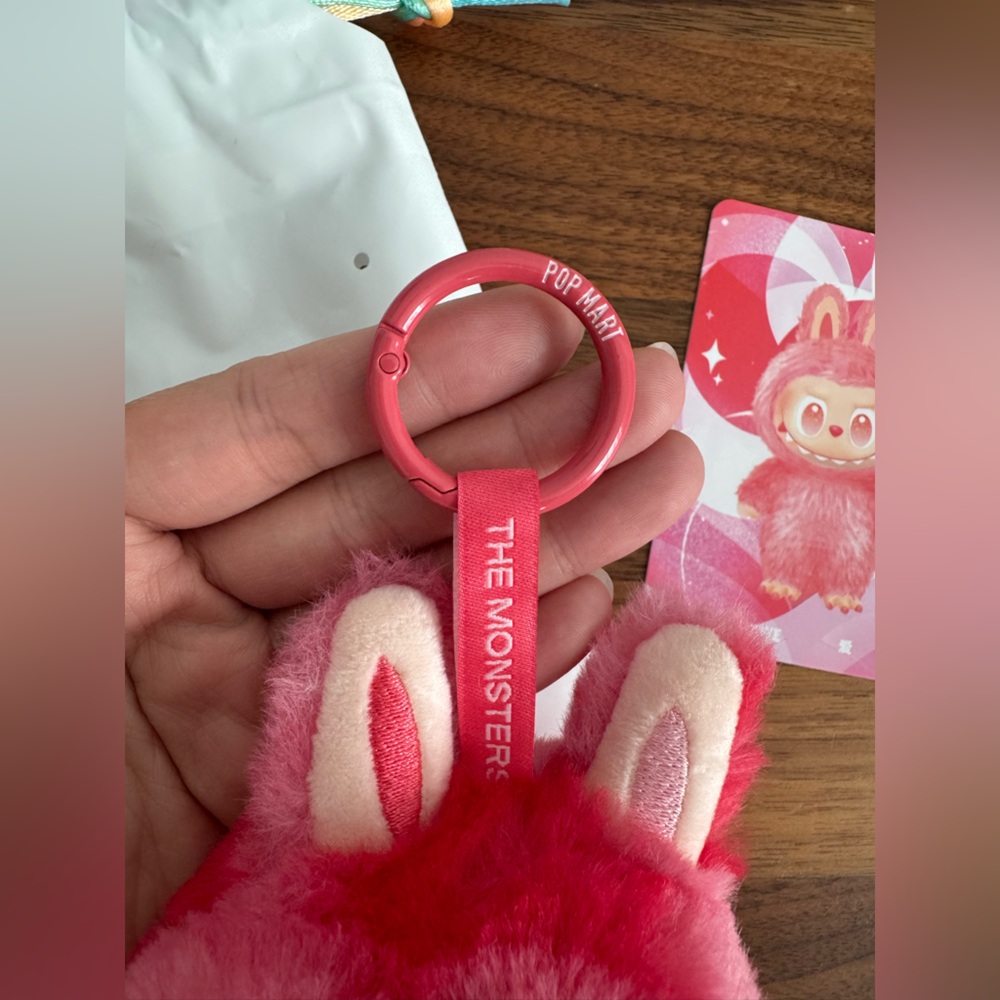 POP MART Labubu Big Into Energy Vinyl Plush Pendant Love - Picture 6 of 9